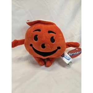 Kool-Aid Man Plush Toy Orange Mascot Small Stuffed Animal NWT